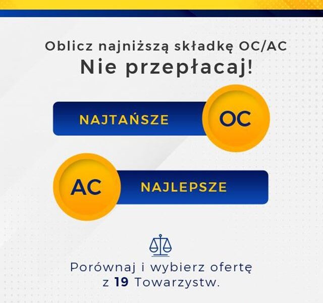 OC/AC Najtańsze ubezpieczenie
