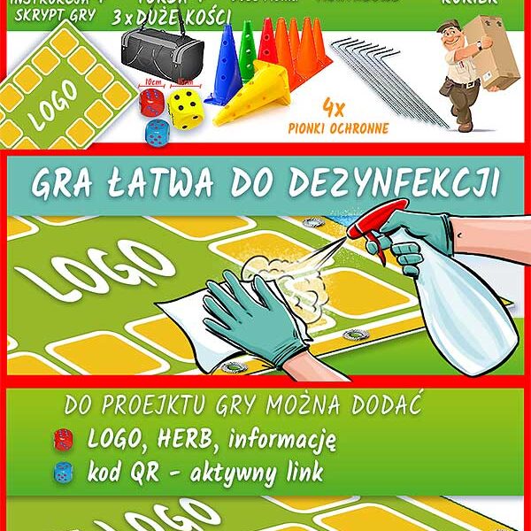 GRA XXL DZIECI BEZPIECZNE do skakania, nauki i zabawy od KangurGra.pl