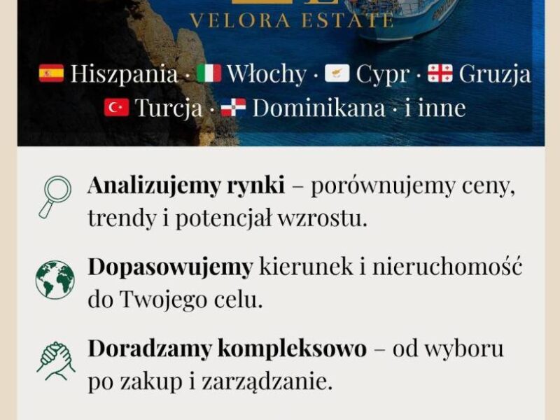 Nieruchomości za granicą - bez prowizji, zakup od dewelopera